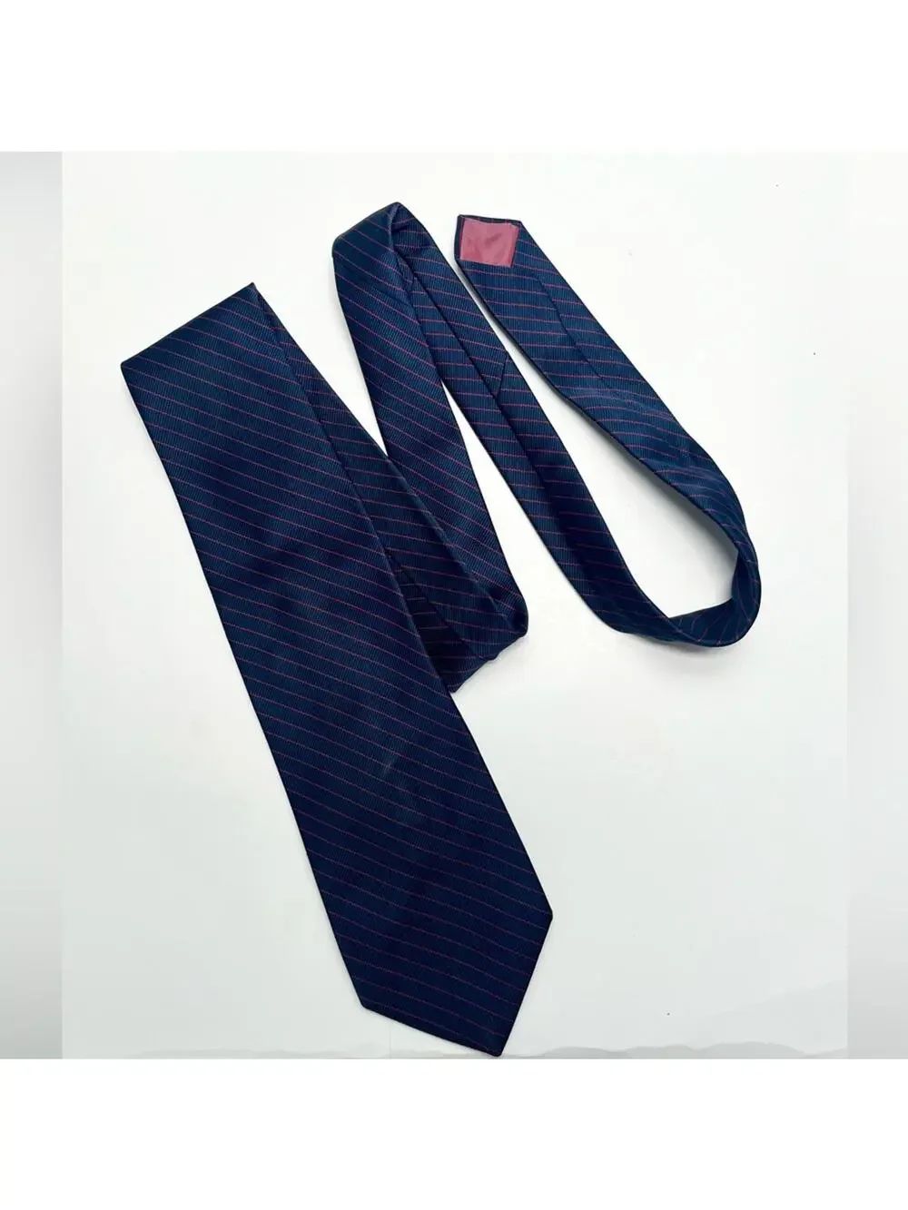 Vintage Missoni Striped Mens‎ Tie Navy Blue